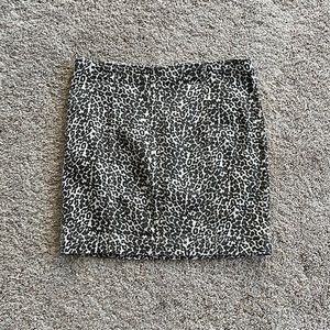 Free People Leopard Pencil Skirt EUC